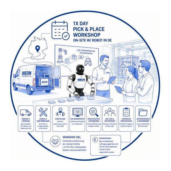 1x Day Pick & Place Workshop on-Site w/ Robot in DE